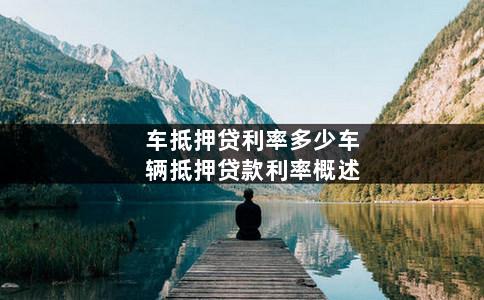 汽車抵押利息(抵押車輛利息多少)? (http://www.tony-an.com/) 知識問答 第1張