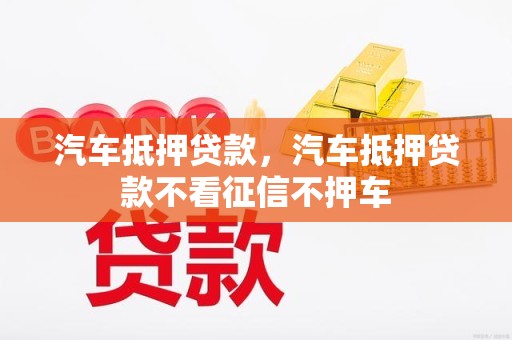 不看征信的汽車抵押貸(抵押貸征信汽車看征信嗎)？ (http://www.tony-an.com/) 知識問答 第1張